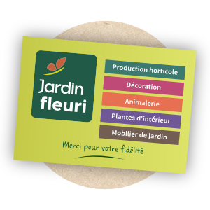 Jardin Fleuri - Carte de fidelité - 3 magasins autout de Lyon, Reyrieux & Caluire