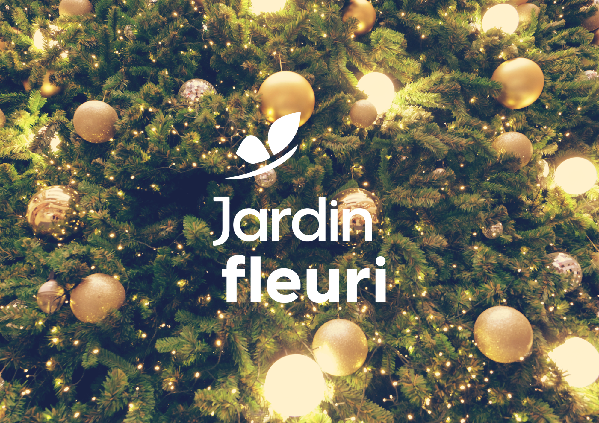 animations noel - jardin fleuri