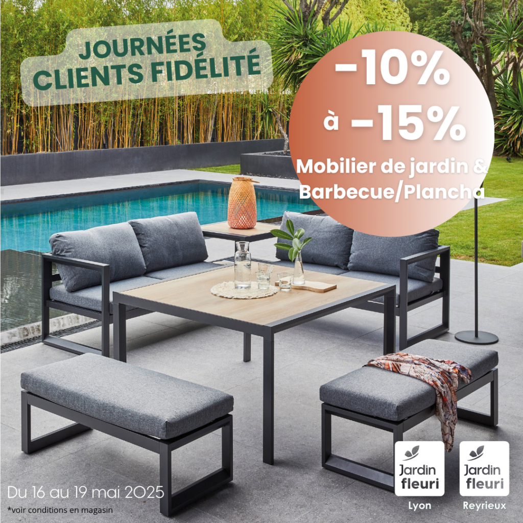 mobilier de jardin & barbecues 15% Jardin Fleuri Lyon / Caluire / Reyrieux