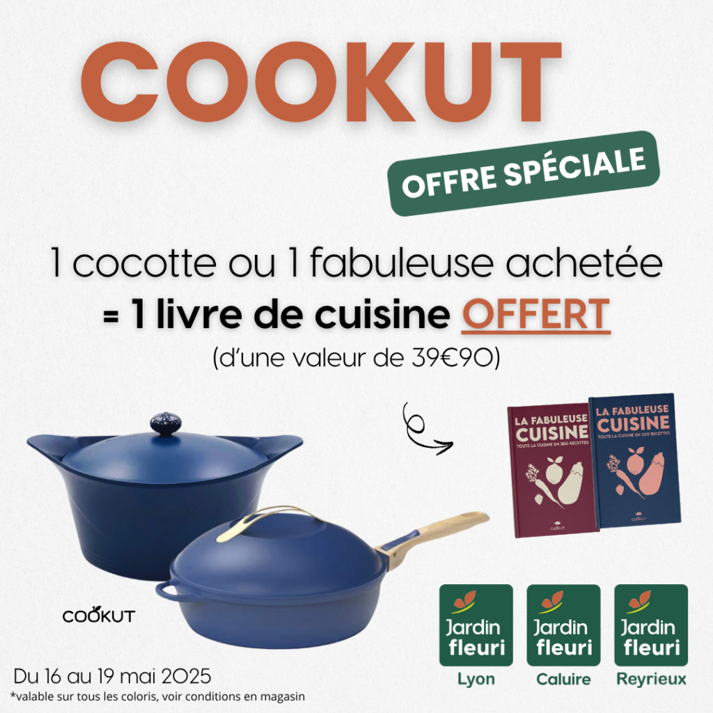 Offre speciale cookut - Cocotte & Fabuleuse - Jardin Fleuri Lyon / Caluire / Reyrieux